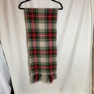Vintage 2000s Holiday Plaid Scarf